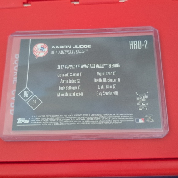 2017 Topps Now Aaron Judge HR Derby Rookie Card Yankees - Picture 2 of 2